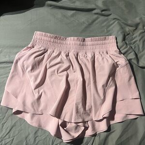 Lululemon shake it out shorts.